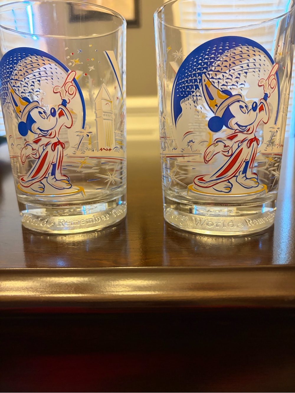 Lot of 2 Disney Remember the Magic glasses